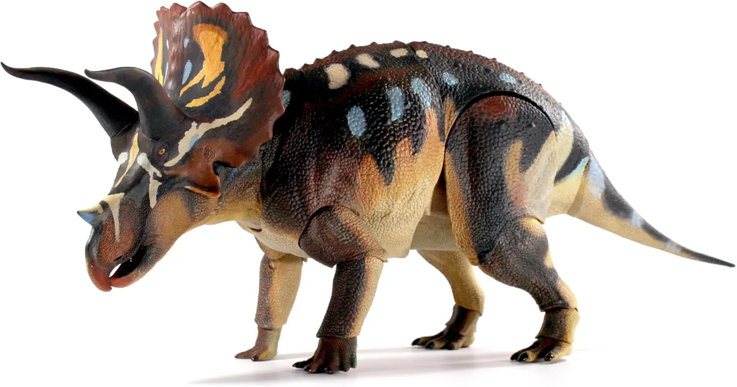 Beasts of The Mesozoic: Triceratops Horridus Adult - 1/18th Scale Dinosaur Action Figure- 18" Articulated Collectible Miniature, Hand-Painted