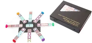 Bello Games Double Twelve Mexican Train Dominoes with Engraved Dots