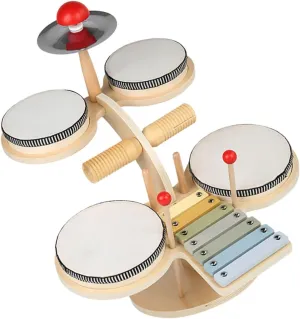 BESPORTBLE 1 Set Drum Set Musical Instrument for Early Educational Music Creative Percussion Playset for Design for Fun