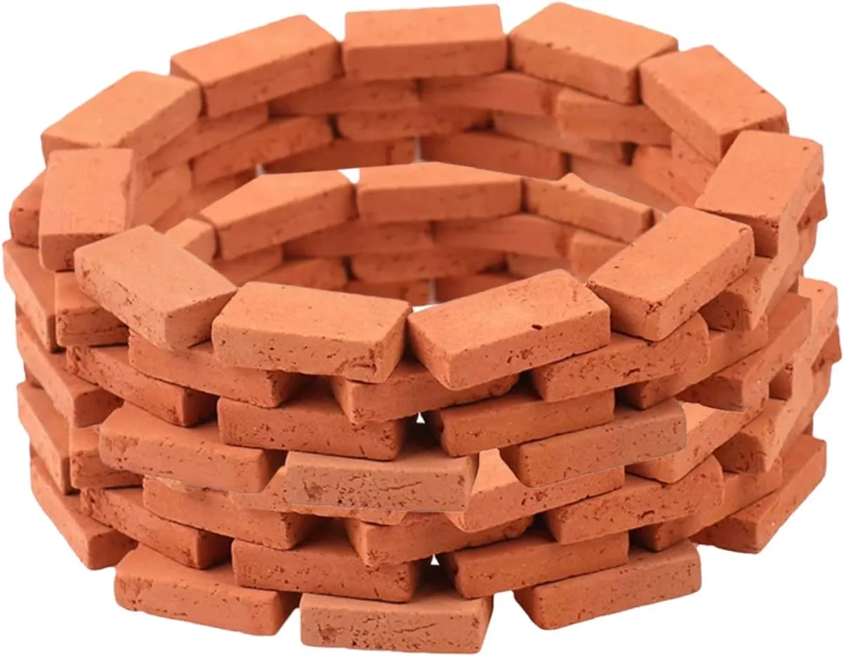 BESPORTBLE 150pcs Miniature Faux Brick Models for Landscaping Accessories for Sand Table Scenes Handmade Gardens and Micro Landscape Creations