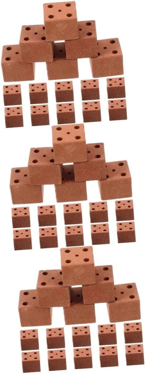 BESPORTBLE 3sets 20pcs Miniature Brick Models for DIY Landscaping Easy to Fix Bricks for Projects for Miniature and Micro Landscape Decoration 20pcs*3
