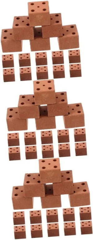 BESPORTBLE 3sets 20pcs Miniature Brick Models for DIY Landscaping Easy to Fix Bricks for Projects for Miniature and Micro Landscape Decoration 20pcs*3