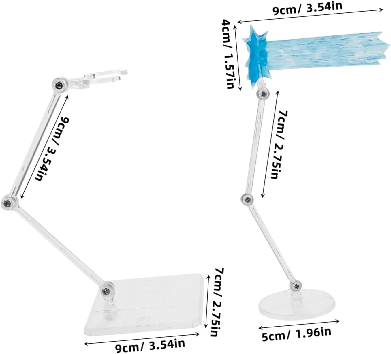 BESPORTBLE Parts Action Figure Display Stand Figure Effects Support Stand for Models Dolls Sturdy Plastic Holder Base