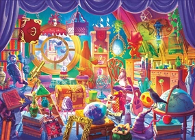 Brain Tree - Magic Room 1000 Piece Puzzle for Adults - Unique Puzzles for Adults 1000 Pieces and up with Droplet Technology for Anti Glare & Soft Touch - 27.5”Lx19.5”W