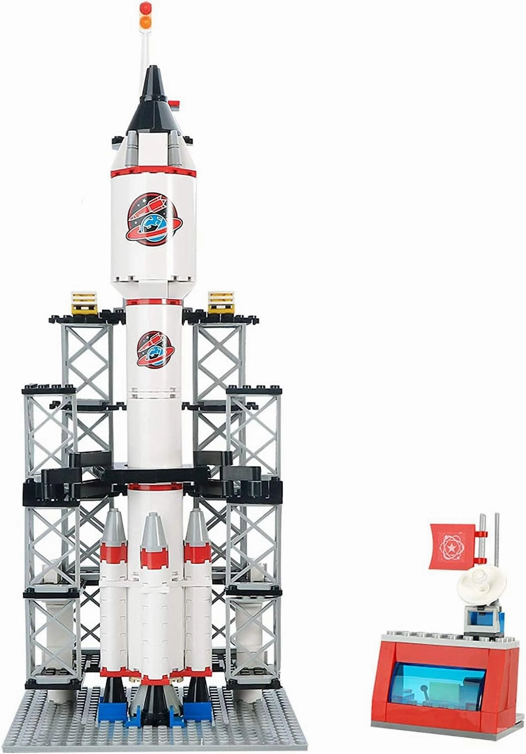 BRICK STORY Rocket Launch Center Space Explorer Building Kit Space Shuttle Adventure Building Sets for Kids 6-12 Years Old City Space Discovery Rocket Spaceship STEM Aerospace Toys (309PCS)