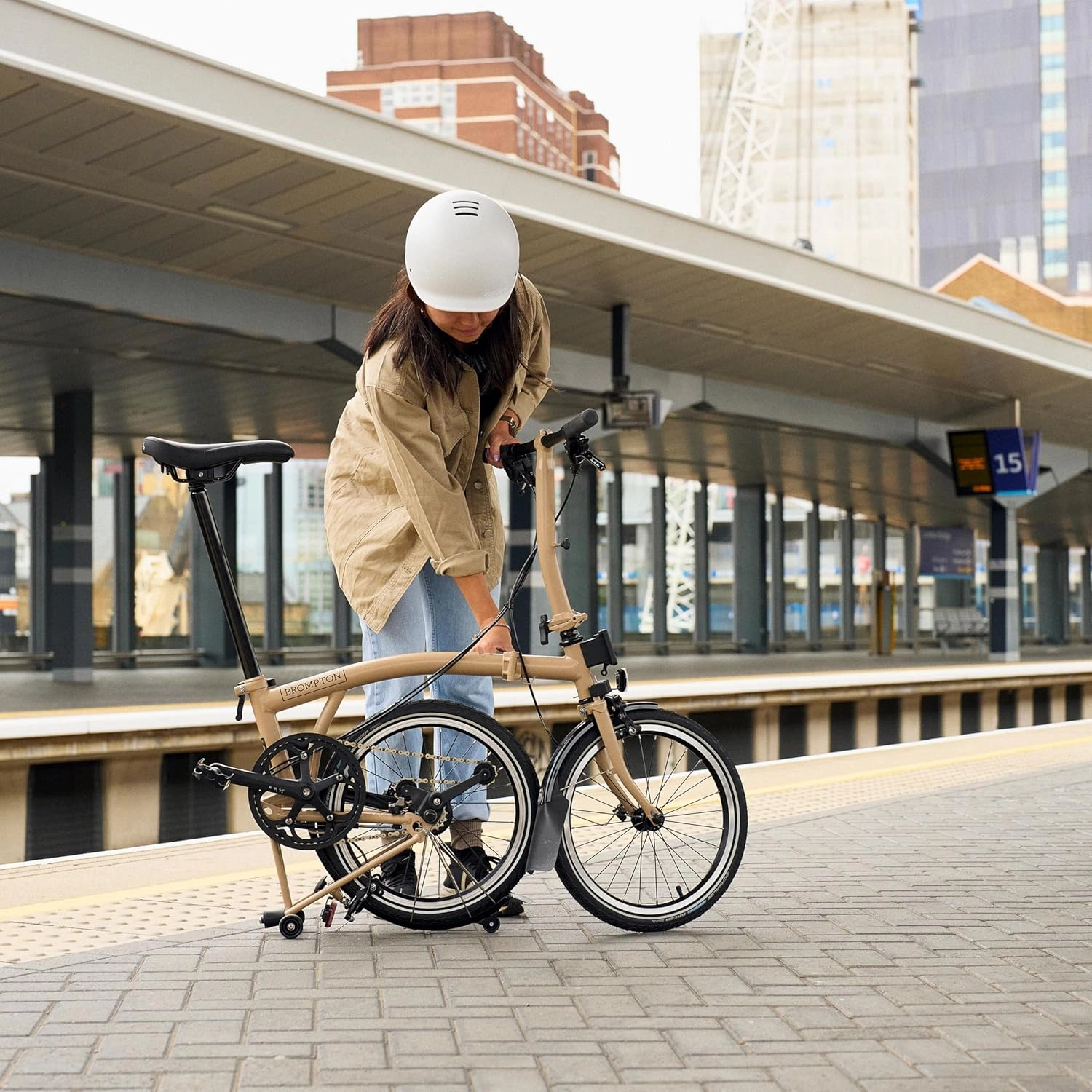 Brompton Folding Commuter Bike C Line 6-Speed | Compact, Lightweight, Urban Bike for Adults