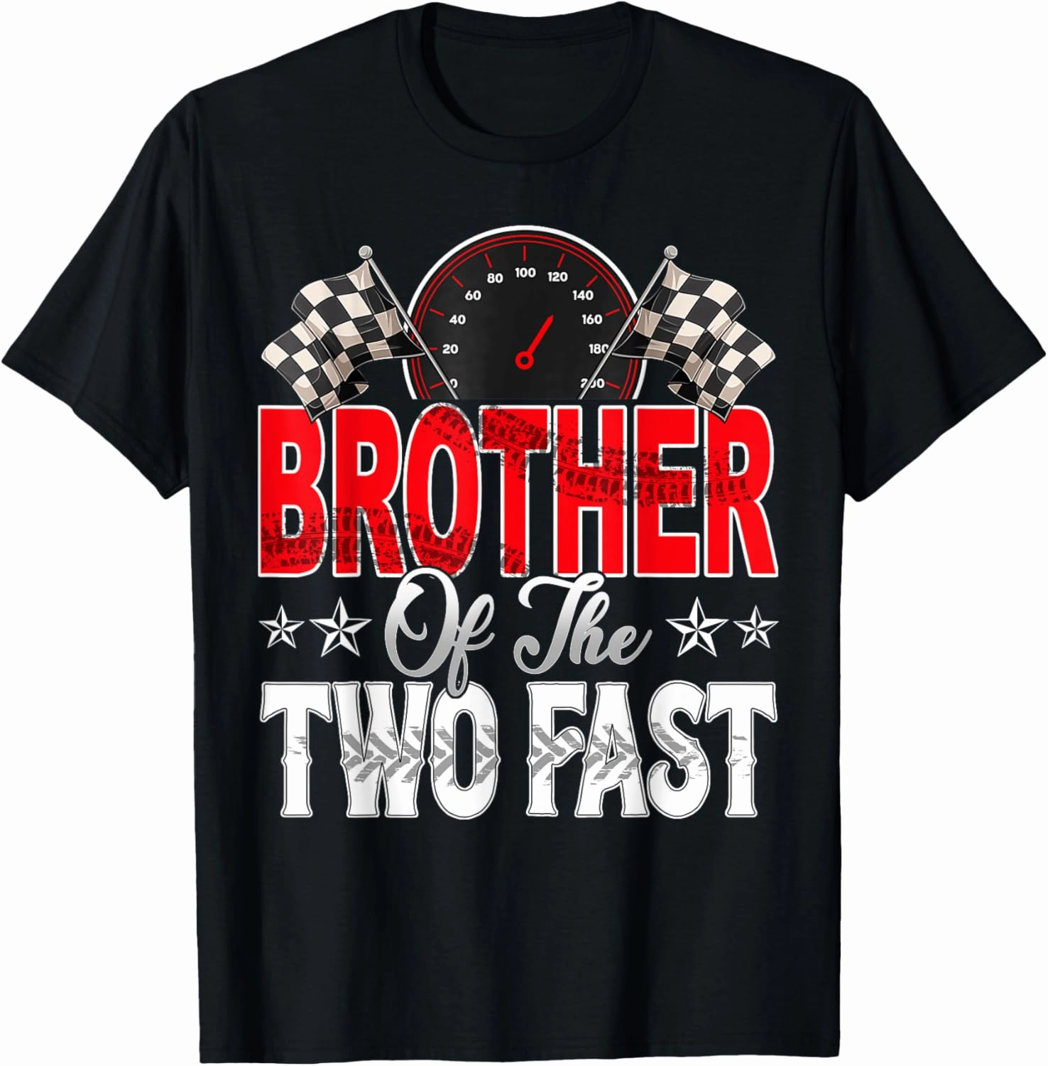 Brother Of The Two Fast Second Birthday Racing Car Family T-Shirt