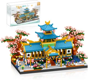 Building Blocks for Adults Micro Bricks Set Cherry Blossom Building Toys,Creative MOC Building kit,Great Gifts for Kid/Adults Age 14  Collectible Display Model 2350pcs 