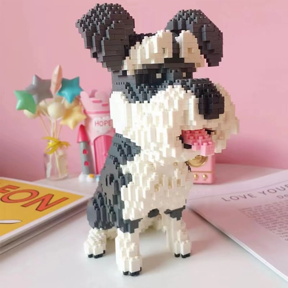Building Block Animals Mini Block Dog Micro Dogs Building Animal Set DIY 3D Block Toys Building Bricks for Kids Or Adult 2100 Pieces