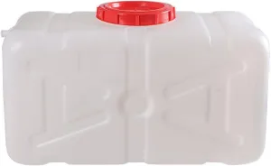 Camping White 25 Liters Outdoor Travel Multifunctional Water Tank，Plastic Cube Barrel/Food-Grade Plastic Buckets Apply to Camping & Hiking Water Storage Water Container