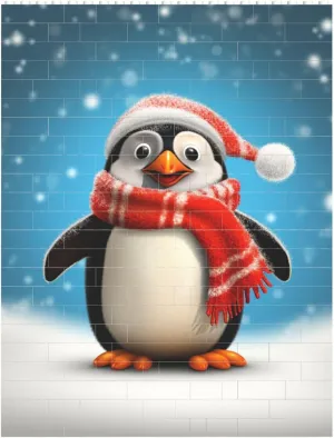 Christmas Funny Penguin Building Block Puzzle Personalized Building Bricks for Adults Block Puzzle Building DIY Brick Block Puzzles Valentine's Day Gifts for Home Decor Brick Puzzle