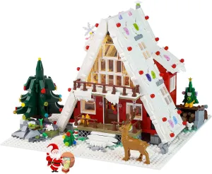 Christmas Gingerbread House Mini Winter Village Xmas Tree Building Block Set Creative Ornament Toys Kits Bricks 2023 for Adults Teens 14 14 （2159Pcs）