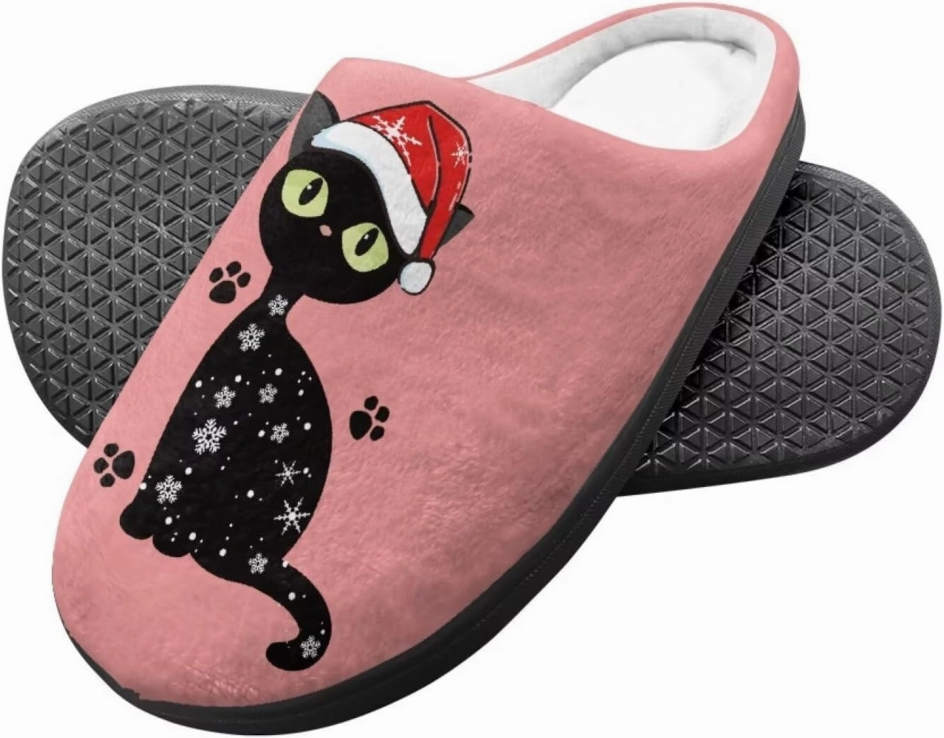 Christmas Slippers Christmas Slippers for Family Non-Slip Home Shoes for Men Woman