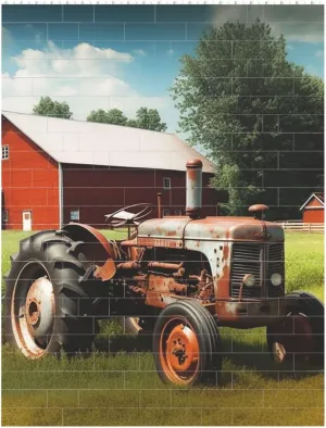 Company Farm Tractor Building Block Puzzle Personalized Building Bricks for Adults Square Shaped Block Puzzle Building Brick Block Puzzles Valentine's Day Gifts for Home Decor Brick Puzzle