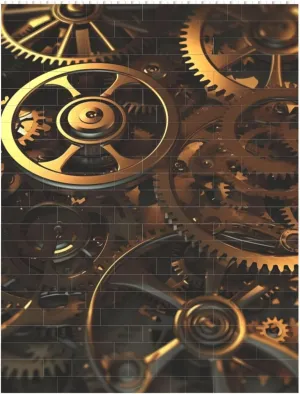 Cool Steampunk Gears Building Block Puzzle Personalized Building Bricks Block Puzzle Building Family Keepsake DIY Brick Block Puzzles Valentine's Day Gifts for Home Decor Brick Puzzle