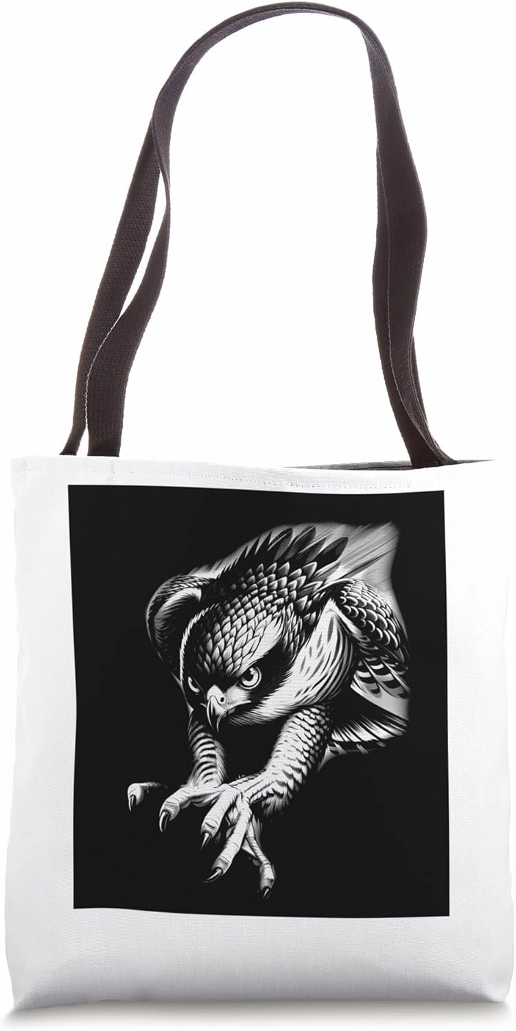 Cool Hawk Swooping Eagle Falcon Kestrel Bird of Prey Raptor Tote Bag