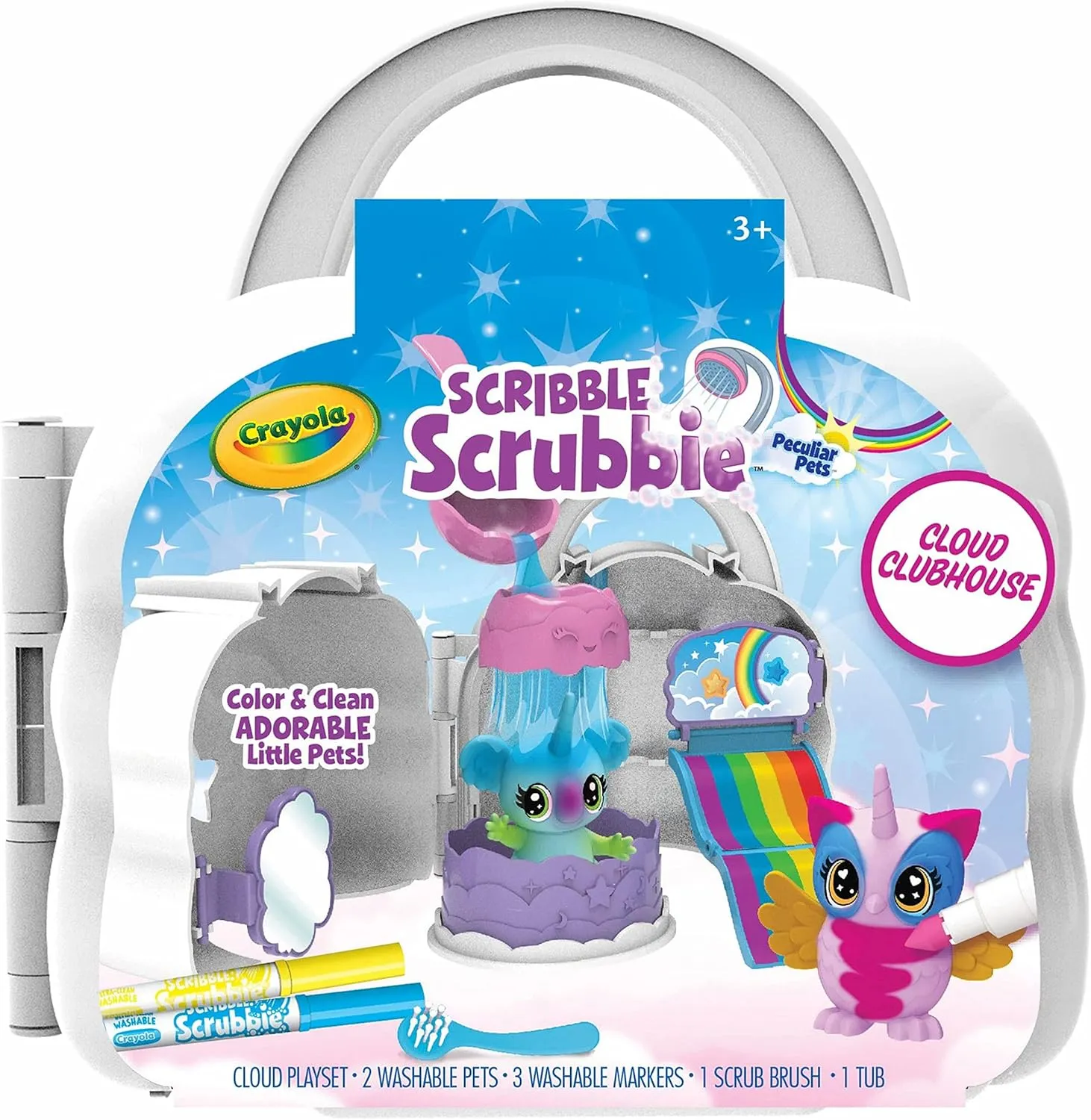 Crayola Scribble Scrubbie Cloud Playset, Toy for Kids, Gift, Ages 3, 4, 5, 6