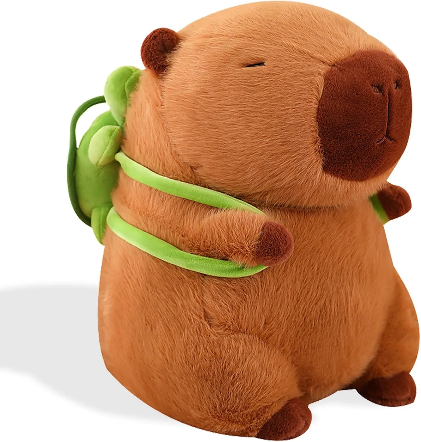 Cute Capybara Plush Kawaii Capybara Stuffed Animal with Turtle Backpack Capybara Plush Toy Capybara Doll Pillow Valentines Birthday Gift for Kids Boys Girls Adult 12 inch