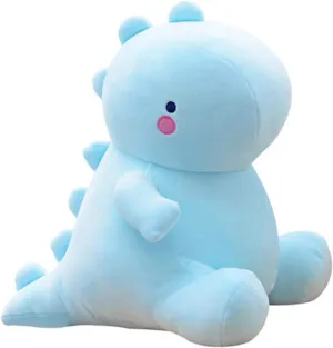 Cute Dinosaur Plush Toys, Fat Dinosaur Stuffed Dolls, Soft Animal Dino Plushie, Birthday Gifts for Kids Girls Boys Blue 12 inch