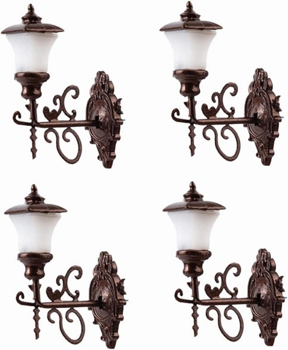 Cute Miniature Wall Lights for Boys and Girls 1:87 Scale Mini Moss Ornament Lamp Table Layout Decor