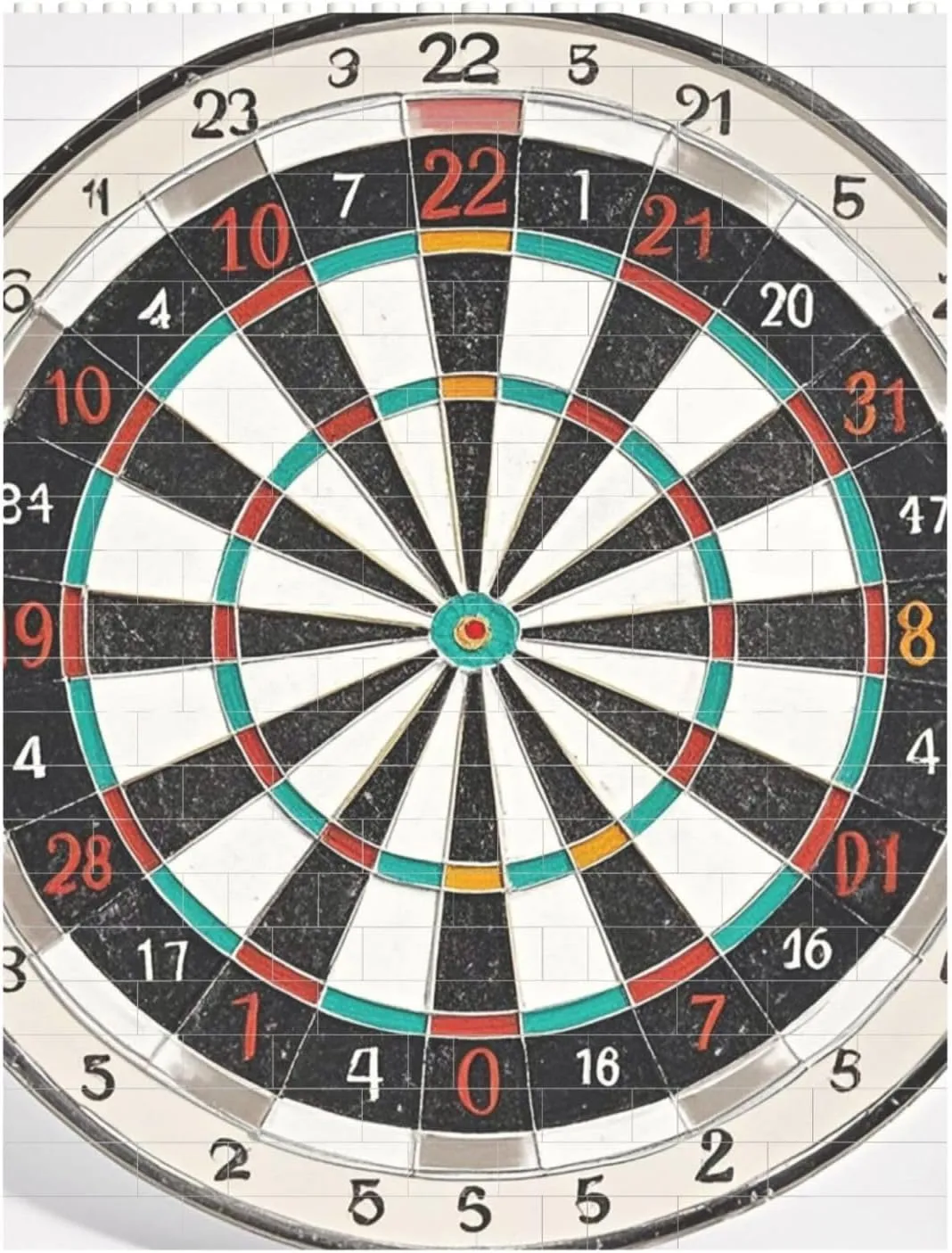 Dart Board Building Block Puzzle Personalized Building Bricks for Adults Square Shaped Block Puzzle Building Valentine's Day Gifts for Home Decor Brick Puzzle