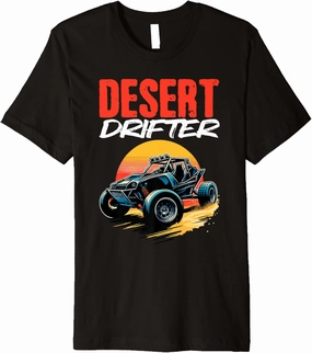 Desert Drifter Beach Sand Race Rail Racing Car Dune Buggy Premium T-Shirt