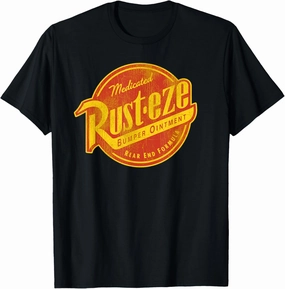 Disney Pixar Cars Vintage Rust-eze Ointment Faded Logo T-Shirt