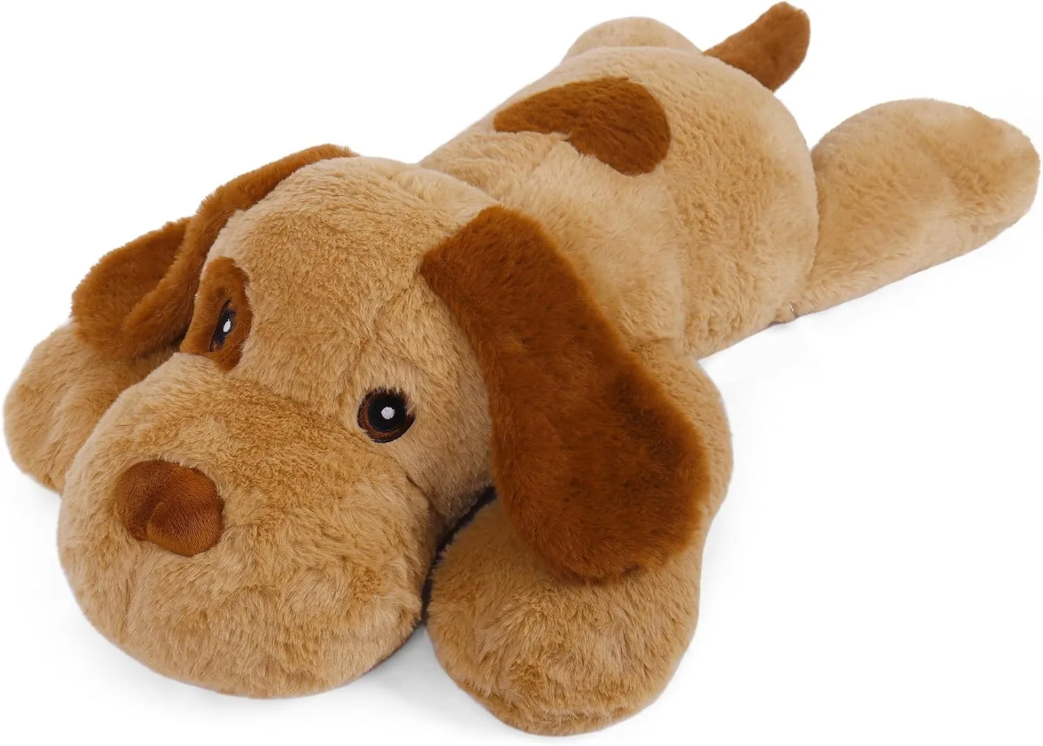 Dog Plush Weighted Stuffed Animals 5 lbs 24", Cute Brown Dog Weighted Plush Pillow Giant Stuffed Animals Gift for Kids Adults