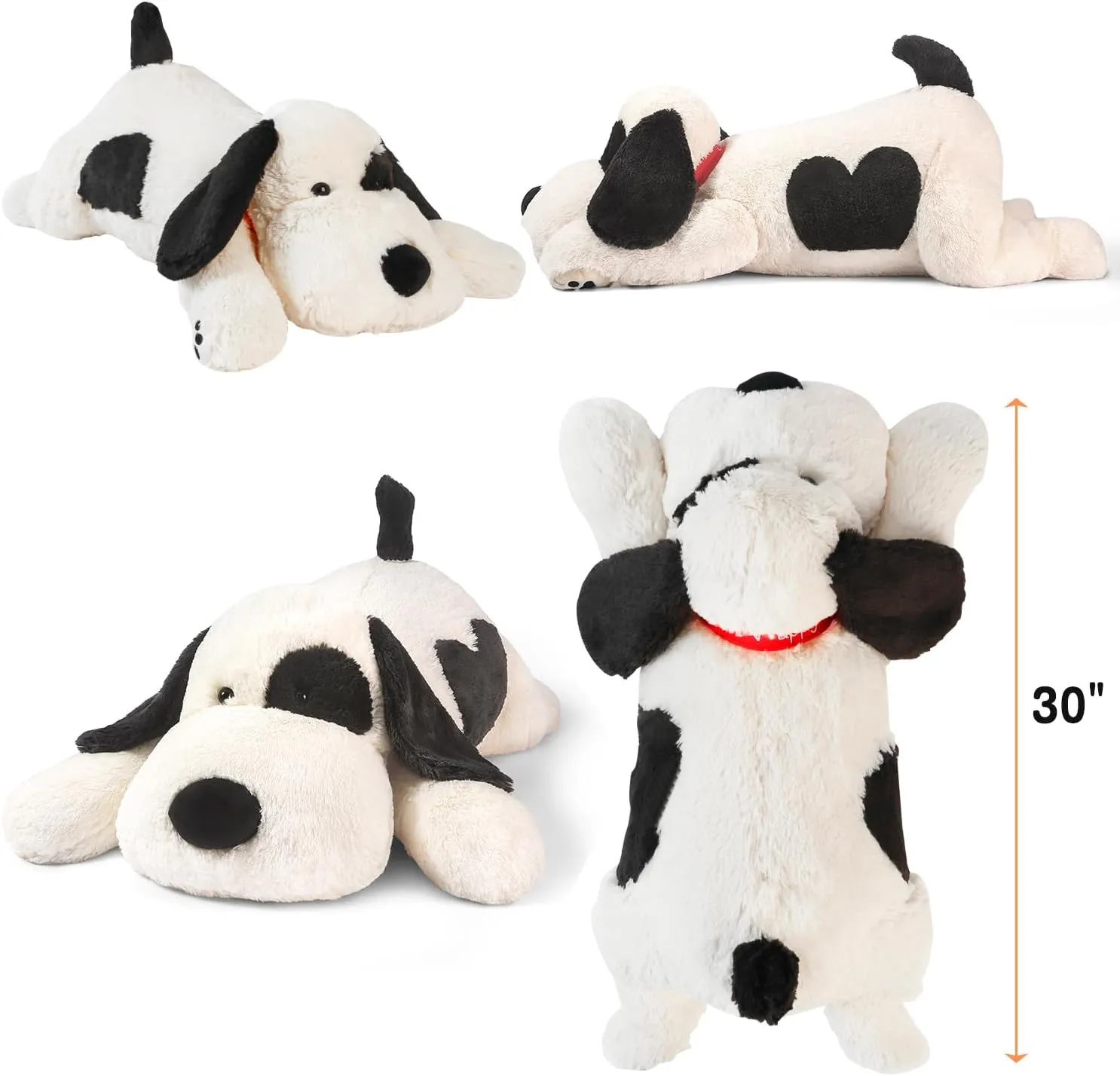 Dog Weighted Stuffed Animals,30 Inch 5.5 lbs Weighted Plush Animals,Giant Puppy Plush Pillow Toy, Gifts for Kids, Boys and Girls Adults (30" 5.5lbs)