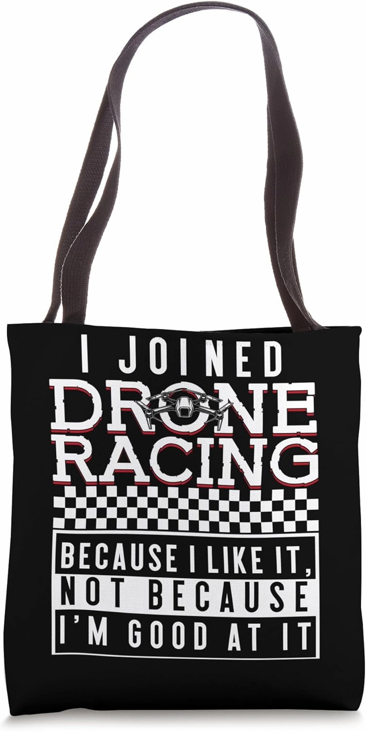 Drone Racing Enthusiast Funny Drone Flyer Tote Bag