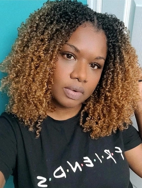 Eacia Yanky Twist Crochet Hair 8 Inch 7 Packs Pretwisted Fluffy Spring Mini Twist Bohemian Passion Twist Pre Looped Crochet Braids Synthetic Hair Extensions Ombre Honey Blonde