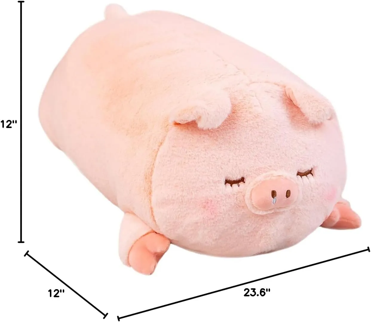 ELAINREN Plush Cuddle Pig with Wings,Ultra-Soft Pigglet Stuffed Pillow Adorable Angel Pigglet Plushie Toy Gifts/11.8''