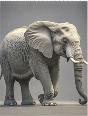 Elephant Building Block Puzzle Personalized Building Bricks for Adults Square Shaped Block Puzzle Building Valentine's Day Gifts for Home Decor Brick Puzzle