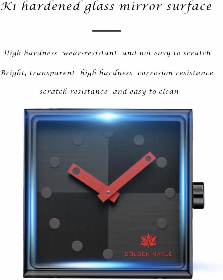 Fancy Ladies Watch Swiss Quartz Movement Watches for Women Square Watch with Leather Strap - Rubik's Cube Series