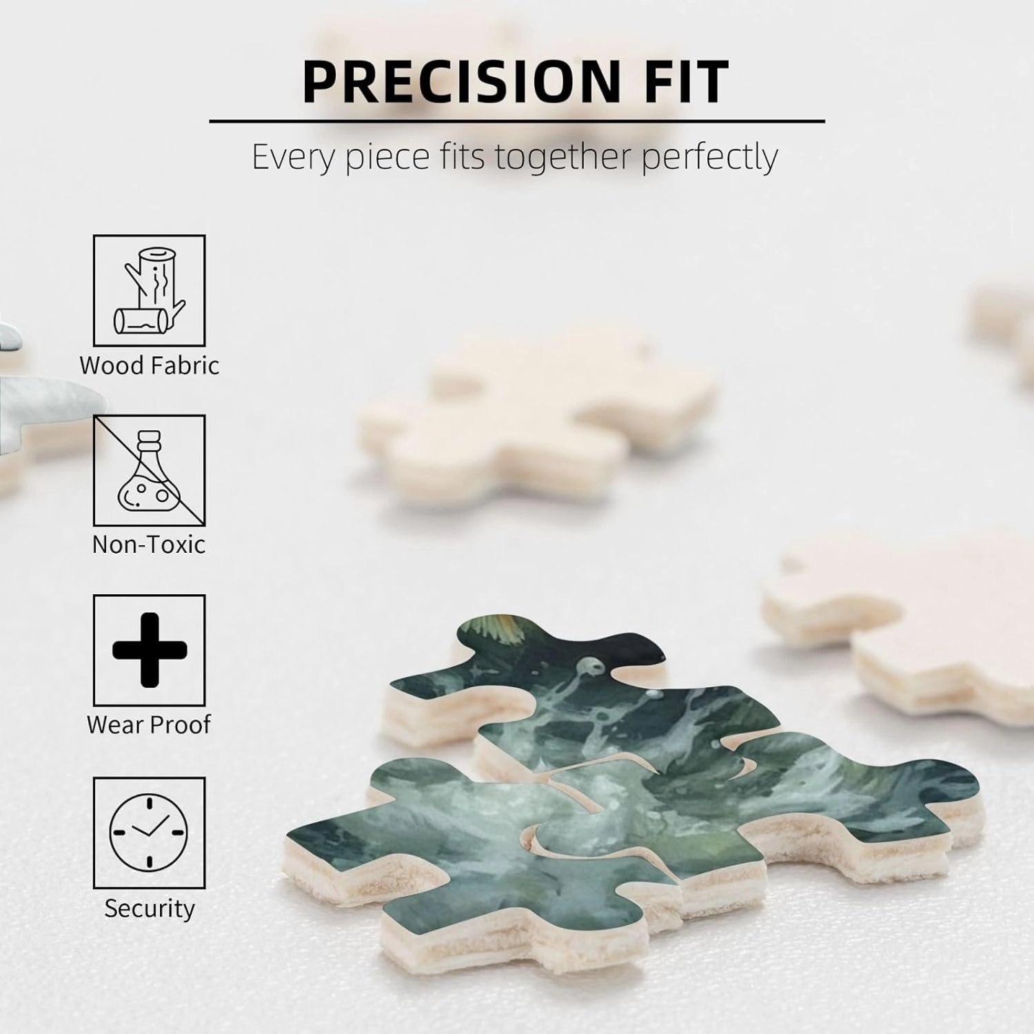 Fish Jigsaw Puzzle 500 Piece for Adults & Kids, Wall Hanging Puzzles Intellectual Decompressing Fun Family Game Large Puzzle Game Toys Gifts