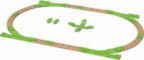 Fisher-Price Wooden Building Toy Wonder Makers Design System Build It Out Track Expansion Set, 25  Wood Pieces for Preschool Kids Ages 3  Years
