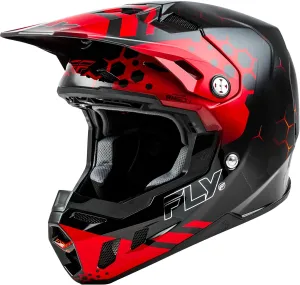 Fly Racing 73-4331X Formula Cc Tektonic Helmet Black/Red/Orange XL