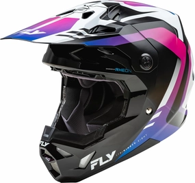 Fly Racing 73-0039M Formula Cp Krypton Helmet White/Black/Purple Md