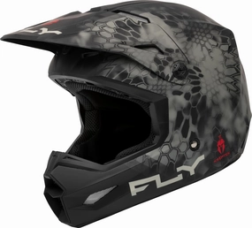 Fly Racing F73-8659S Kinetic Se Kryptek Helmet Matte Moss Grey/Black Sm
