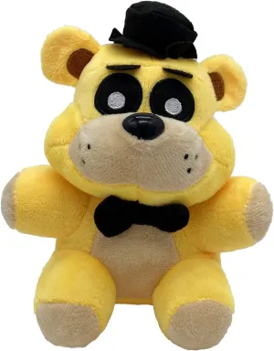 FNAF Golden Freddy Plush Toy Suitable for Collection, FNAF Plushies Stuffed Doll for Boy Girl Christmas Halloween Birthday Gift, 8“ (Golden Freddy)