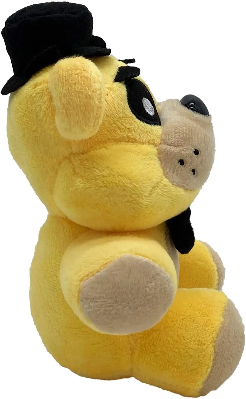 FNAF Golden Freddy Plush Toy Suitable for Collection, FNAF Plushies Stuffed Doll for Boy Girl Christmas Halloween Birthday Gift, 8“ (Golden Freddy)