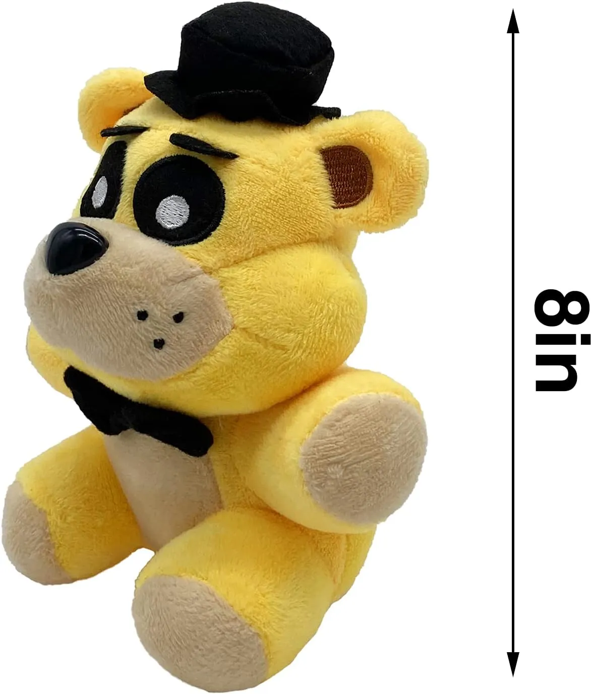 FNAF Golden Freddy Plush Toy Suitable for Collection, FNAF Plushies Stuffed Doll for Boy Girl Christmas Halloween Birthday Gift, 8“ (Golden Freddy)
