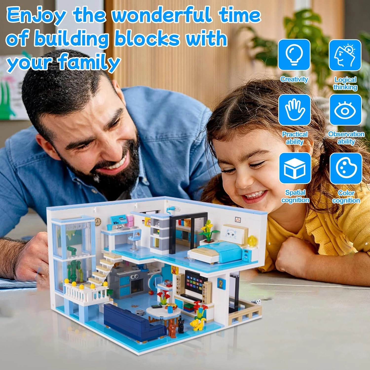 Friends House Building Block Set, Pets Collection Small Brick Model Set, Creative Mini Toy Building Sets, Children’s Day Birthday for Teens Kids Boys Girls 8 , 1235 PCS