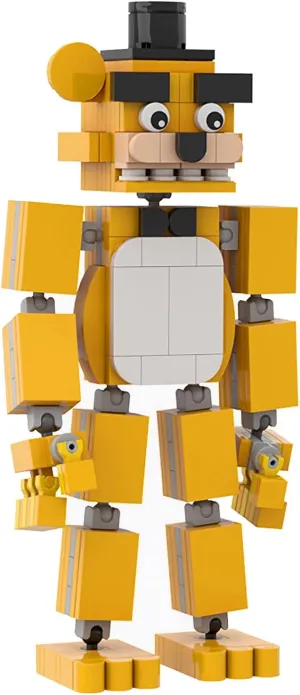 Funny Monster Building Block Set, Horror Five Nights Game Action Figure Model Toys, Creative Cute Building Bricks Birthday Gift for Kids Adults Fans (206 Pcs)