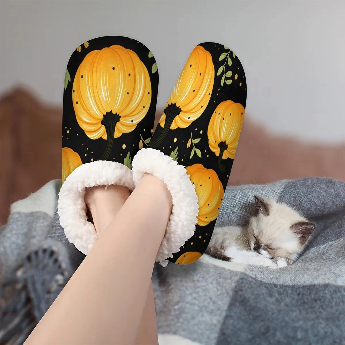 Fuzzy Slippers for Women Non-Slip Home Slippers Warm Indoor Bedroom Slippers Fluffy Women's Slippers Cozy Gift for Home Travel