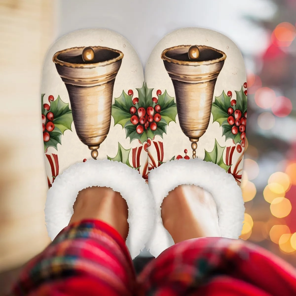 Fuzzy Slippers for Women Non-Slip Home Slippers Warm Indoor Bedroom Slippers Fluffy Women's Slippers Cozy Gift for Home Travel