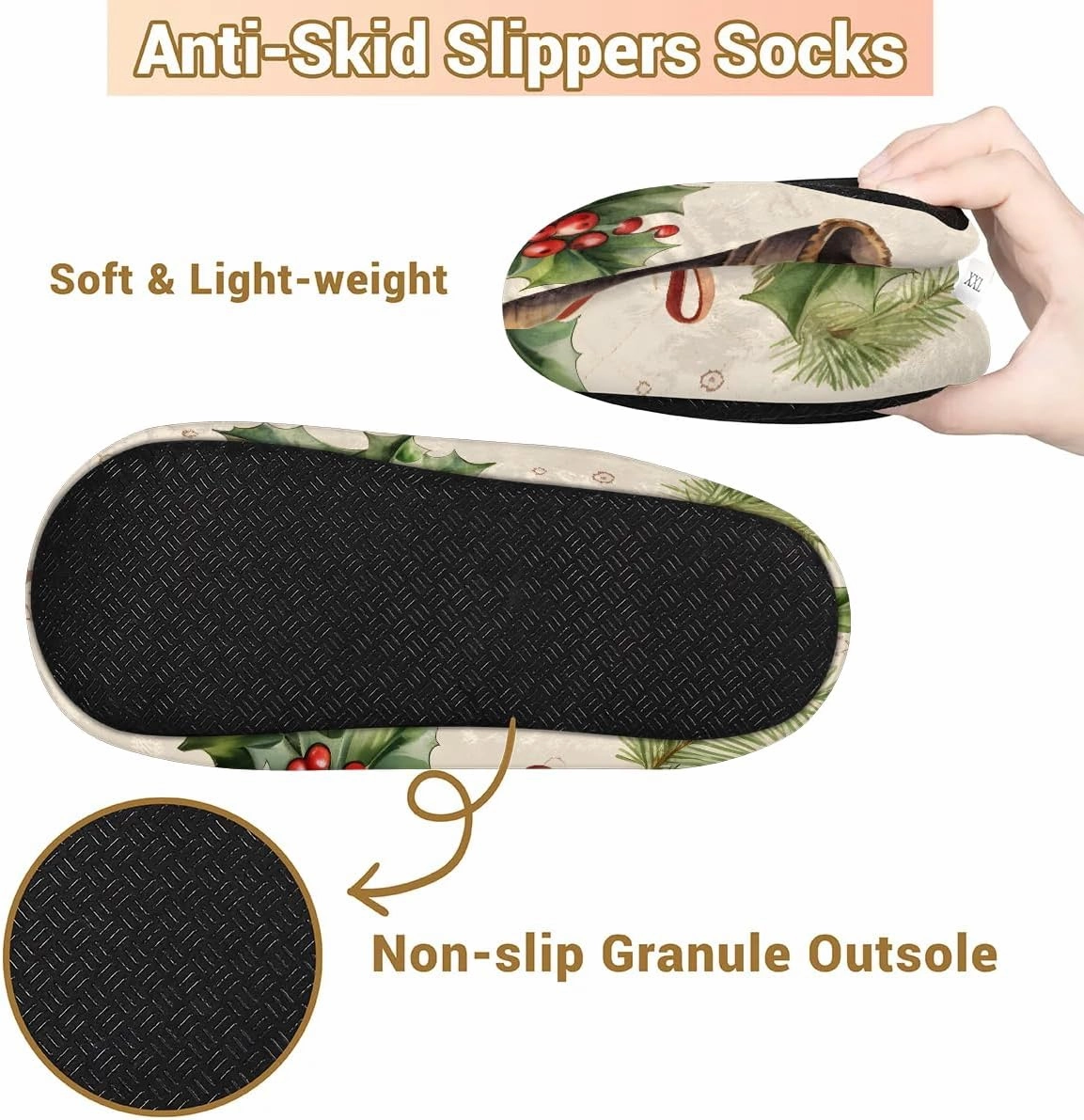 Fuzzy Slippers for Women Non-Slip Home Slippers Warm Indoor Bedroom Slippers Fluffy Women's Slippers Cozy Gift for Home Travel