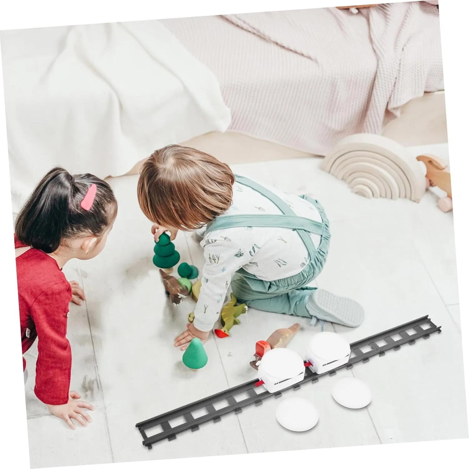 Garneck 1 Set Creative Electric Rotating Playset Multi Functional Track Plaything for Imaginative Role Play Safe Design Engaging Sushi Simulation Experience