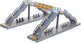 GARVALON 2sets Footbridge Building Model for Sand Table Scenery Overhead Footbridge Decor Versatile Miniature Architecture for Dollhouses Educational Toys and Home Decoration