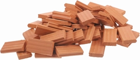 GARVALON 50pcs Mini Bricks Accessories for Landscape Models Realistic Miniature Bricks for Table Architecture Scale Building Materials for Dollhouse and Crafts